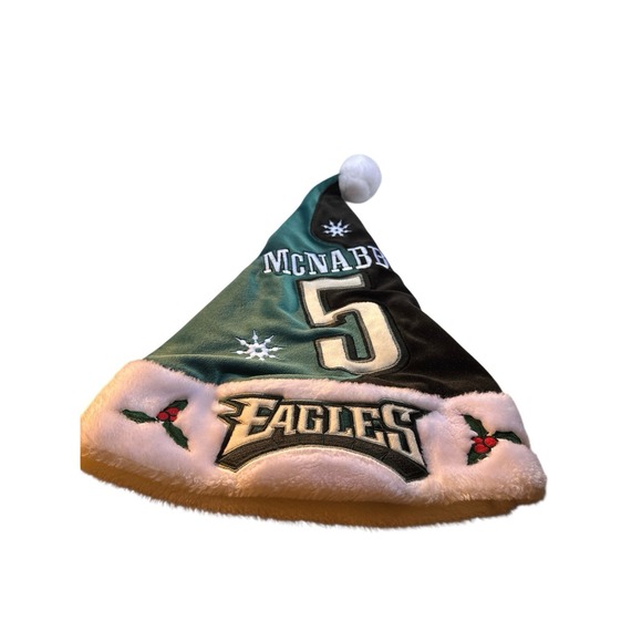Philadelphia Eagles Donovan Mcnabb #5 plush Santa Hat‎ Adult